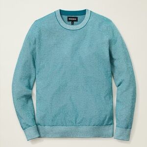 Bonobos NWOT Turquoise Textured Soft Air Crew Knit Pullover Sweater Medium
